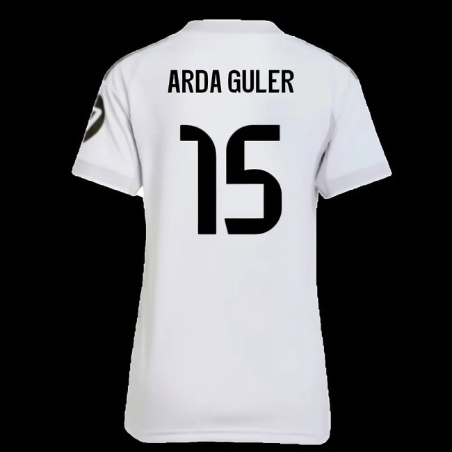2025-2026 Real Madrid Home Shirt (Womens) (Arda Guler 15) — Shop Now