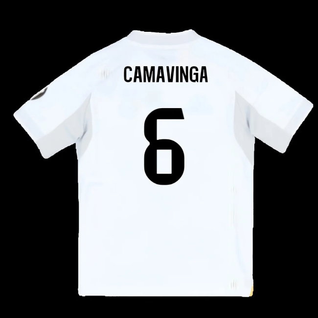 2025-2026 Real Madrid Home Youth Kit (Camavinga 6) — Buy Online
