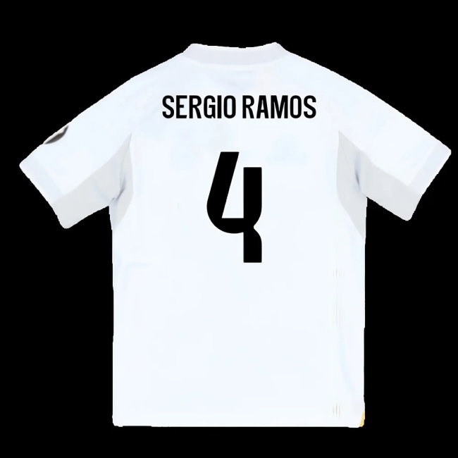 2025-2026 Real Madrid Home Youth Kit (Sergio Ramos 4) — Shop Now