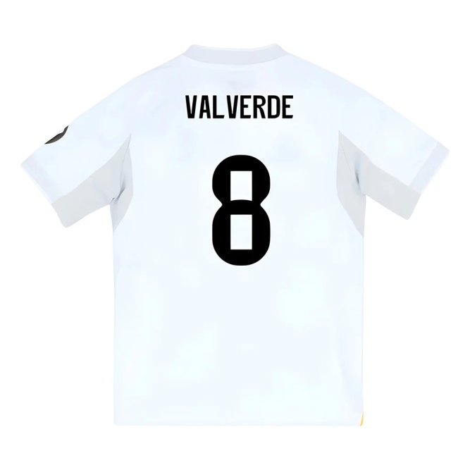 2025-2026 Real Madrid Home Youth Kit (Valverde 8) — Shop Now