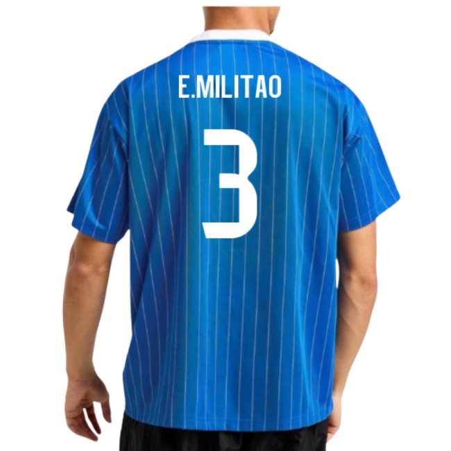 2025-2026 Real Madrid Icon Shirt (Blue) (E.Militao 3) — Shop Now