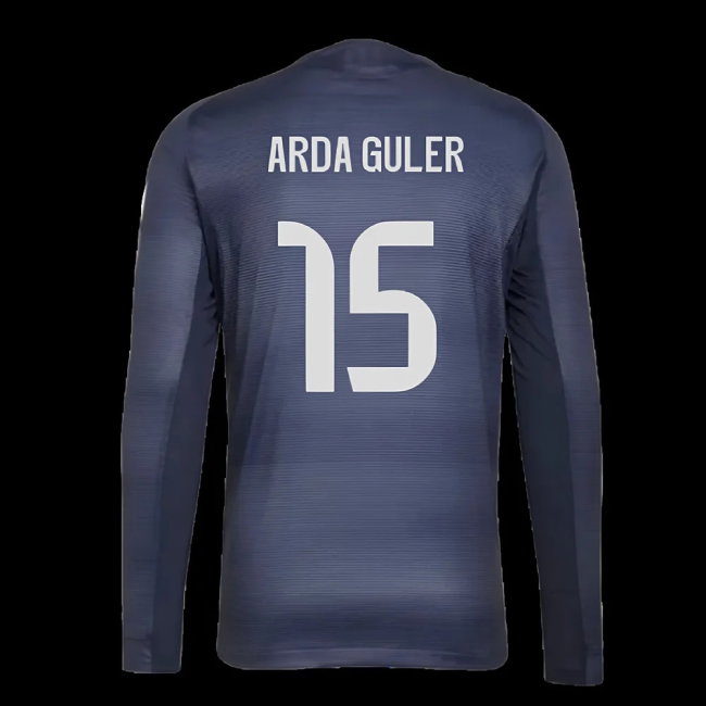 2025-2026 Real Madrid Long Sleeve Away Shirt (Arda Guler 15) — Buy Online