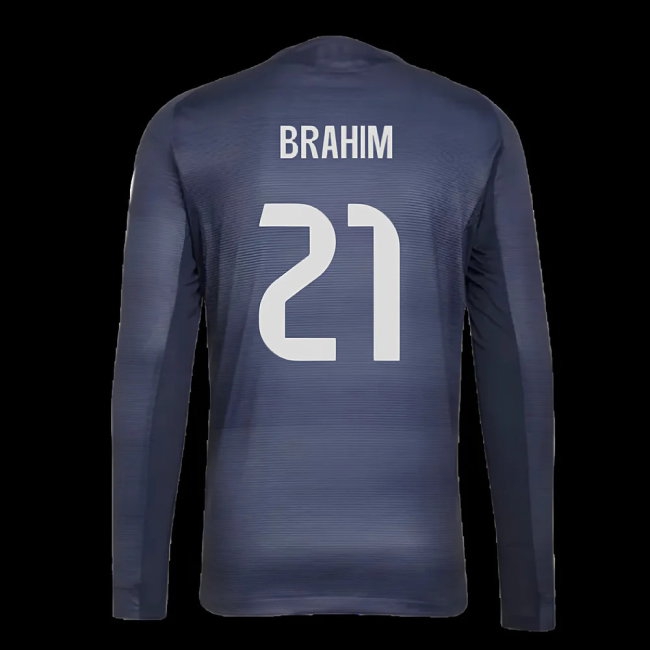 2025-2026 Real Madrid Long Sleeve Away Shirt (Brahim 21) — Buy Online