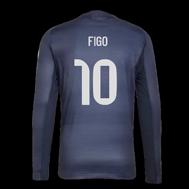 2025-2026 Real Madrid Long Sleeve Away Shirt (Figo 10) — Shop Online