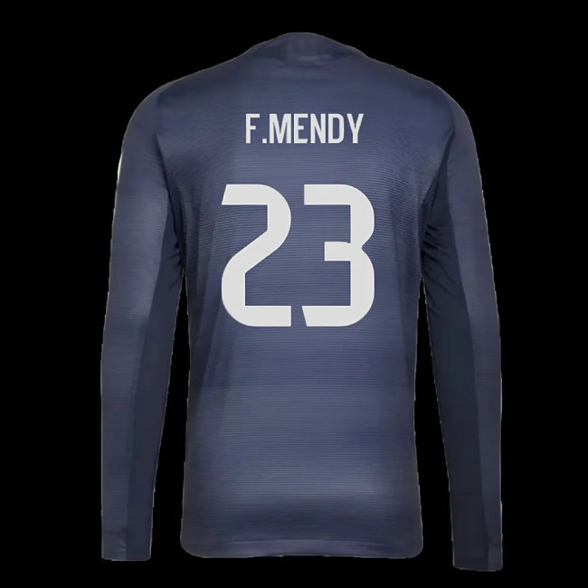 2025-2026 Real Madrid Long Sleeve Away Shirt (F.Mendy 23) — Shop Online