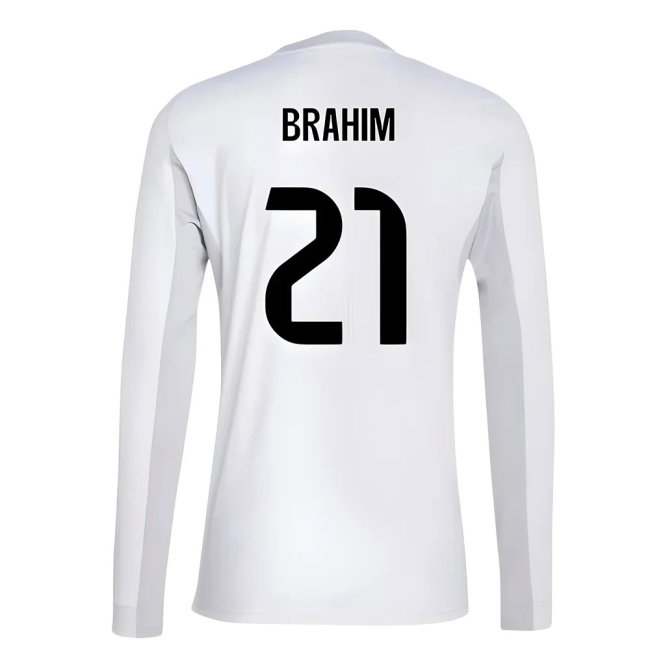 2025-2026 Real Madrid Long Sleeve Home Shirt (Brahim 21) — Buy Online