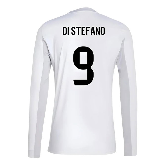 2025-2026 Real Madrid Long Sleeve Home Shirt (Di Stefano 9) — Shop Now