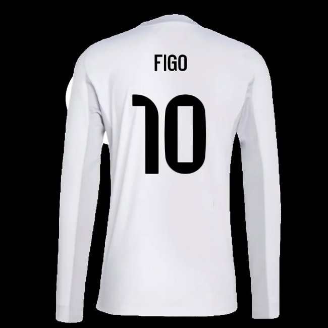2025-2026 Real Madrid Long Sleeve Home Shirt (Figo 10) — Buy Now
