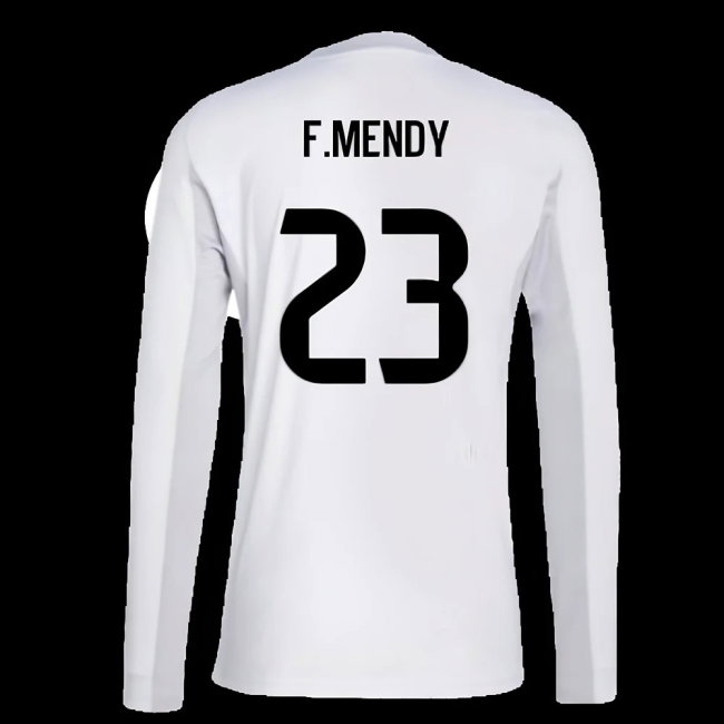 2025-2026 Real Madrid Long Sleeve Home Shirt (F.Mendy 23) — Buy Now
