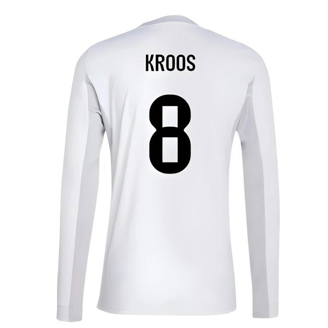 2025-2026 Real Madrid Long Sleeve Home Shirt (Kroos 8) — Shop Online
