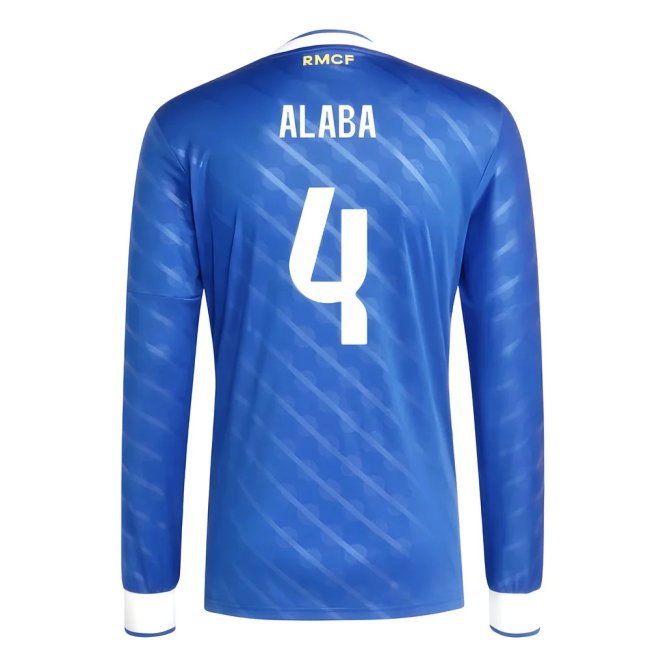 2025-2026 Real Madrid Long Sleeve Third Shirt (Alaba 4) — Buy Now