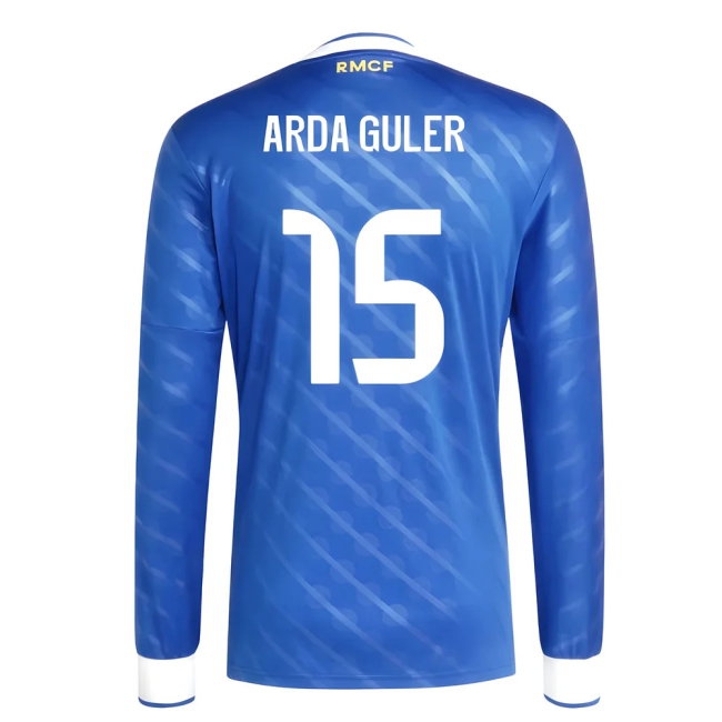 2025-2026 Real Madrid Long Sleeve Third Shirt (Arda Guler 15) — Buy Online