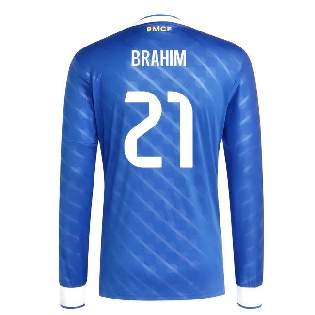 2025-2026 Real Madrid Long Sleeve Third Shirt (Brahim 21) — Shop Online