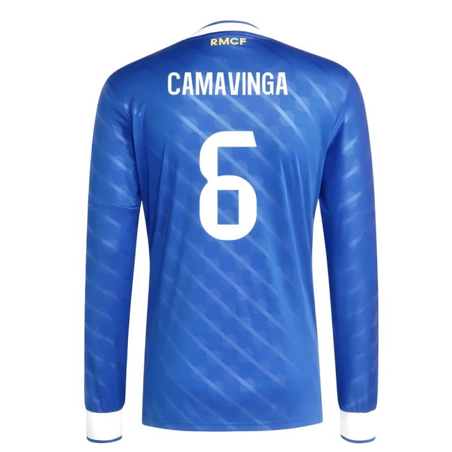 2025-2026 Real Madrid Long Sleeve Third Shirt (Camavinga 6) — Shop Online