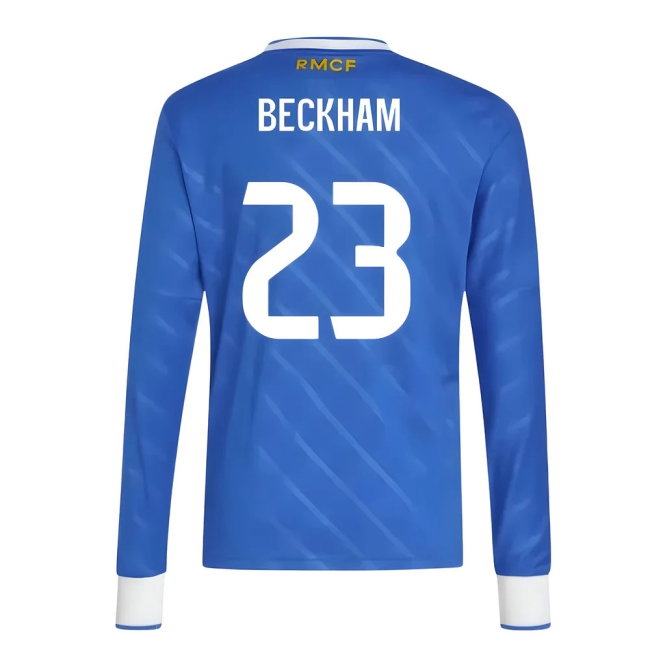 2025-2026 Real Madrid Long Sleeve Third Shirt (Kids) (Beckham 23) — Buy Now