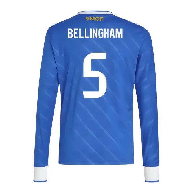 2025-2026 Real Madrid Long Sleeve Third Shirt (Kids) (Bellingham 5) — Buy Now
