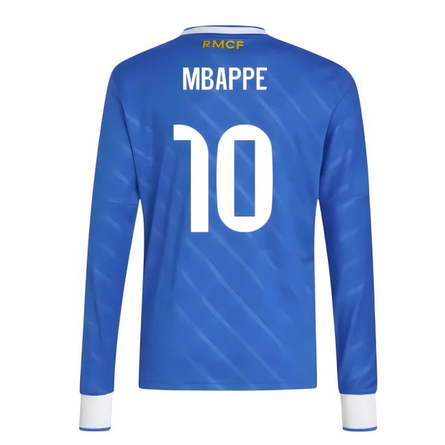 2025-2026 Real Madrid Long Sleeve Third Shirt (Kids) (Mbappe 10) — Shop Now