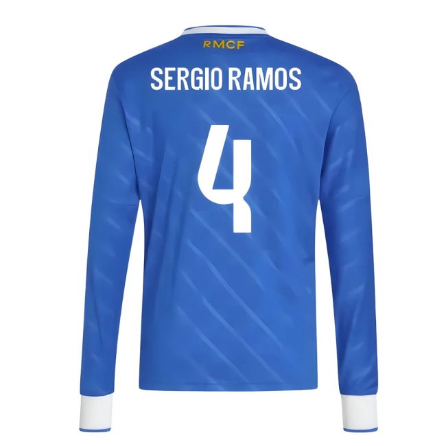 2025-2026 Real Madrid Long Sleeve Third Shirt (Kids) (Sergio Ramos 4) — Shop Online