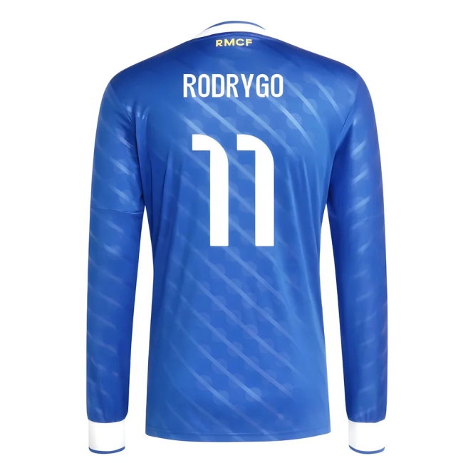 2025-2026 Real Madrid Long Sleeve Third Shirt (Rodrygo 11) — Buy Online
