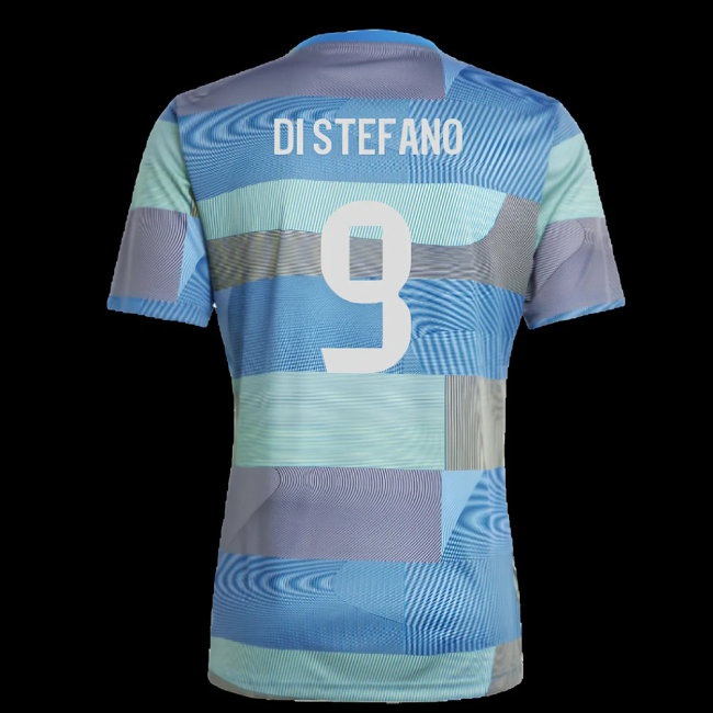 2025-2026 Real Madrid Pre-Match Shirt (Blue) (Di Stefano 9) — Buy Online