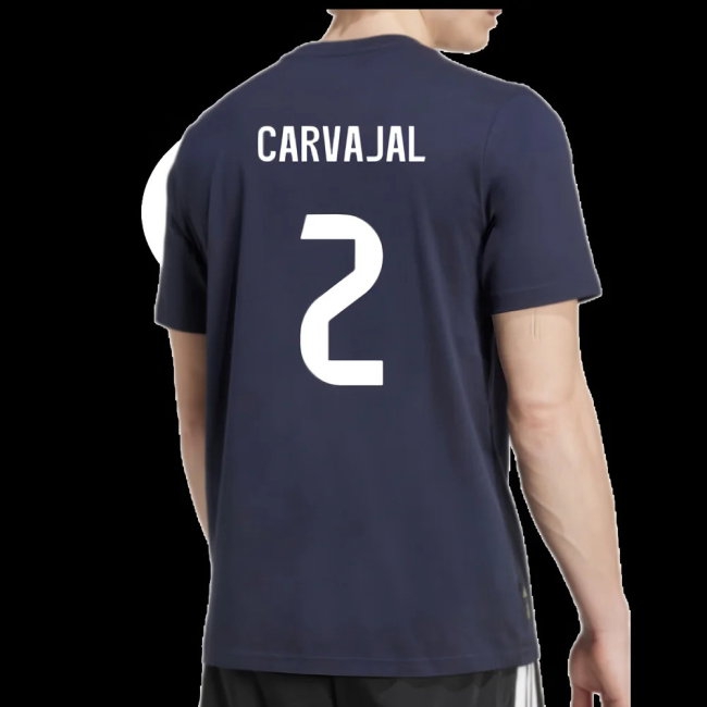 2025-2026 Real Madrid Seasonal Graphic Tee (Legend Ink) (Carvajal 2) — Buy Now