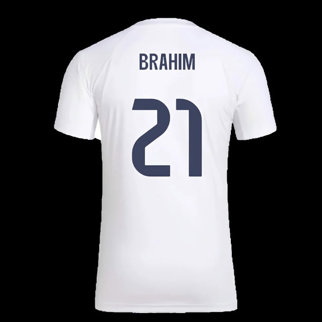 2025-2026 Real Madrid Seasonal Graphic Tee (White) (Brahim 21) — Buy Online
