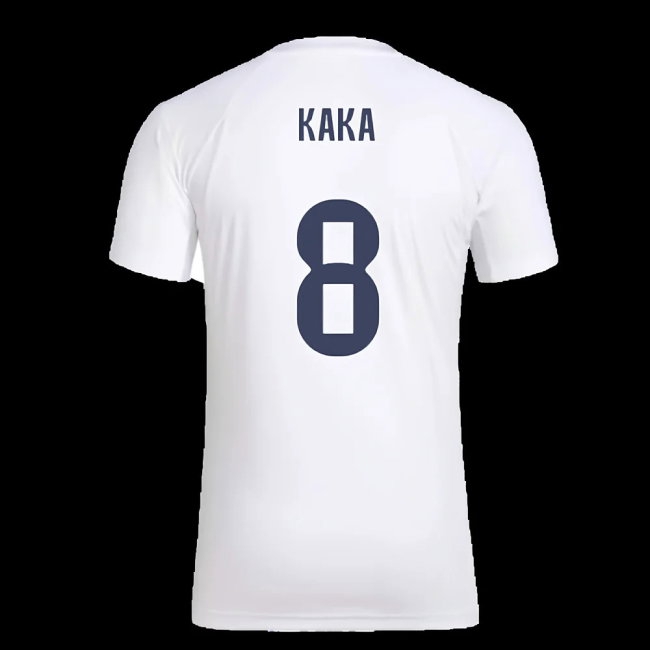 2025-2026 Real Madrid Seasonal Graphic Tee (White) (Kaka 8) — Shop Online