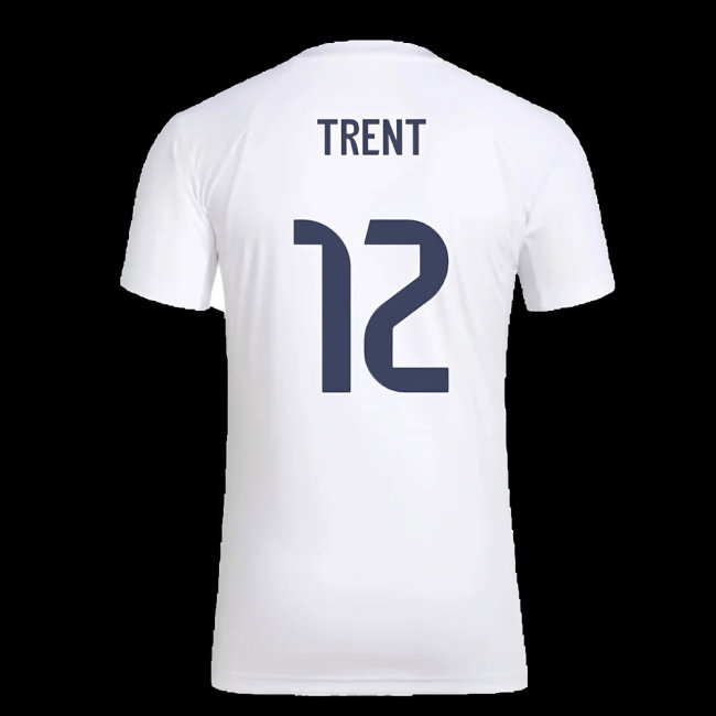 2025-2026 Real Madrid Seasonal Graphic Tee (White) (Trent 12) — Buy Online