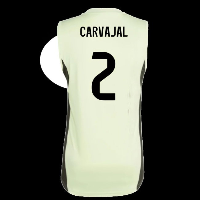 2025-2026 Real Madrid Sleeveless Training Jersey (Almost Lime) (Carvajal 2) — Buy Online
