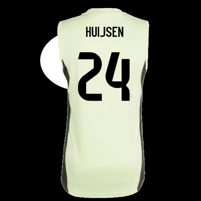 2025-2026 Real Madrid Sleeveless Training Jersey (Almost Lime) (Huijsen 24) — Shop Online