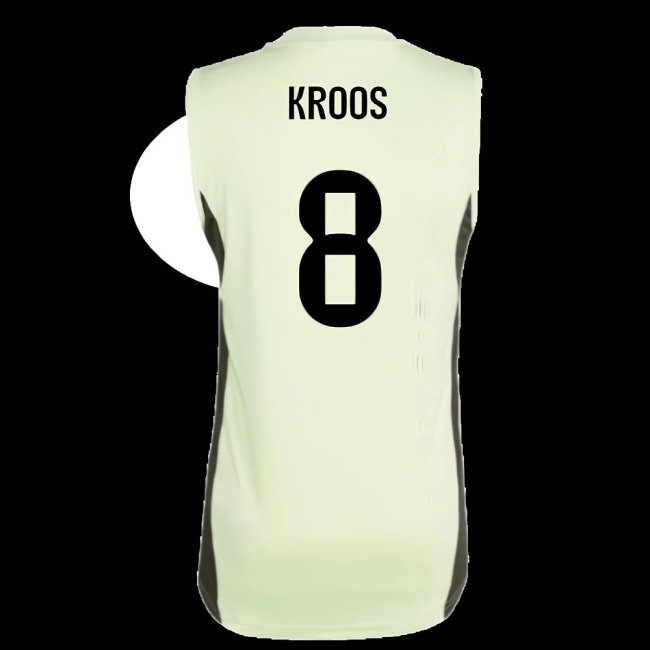 2025-2026 Real Madrid Sleeveless Training Jersey (Almost Lime) (Kroos 8) — Shop Online