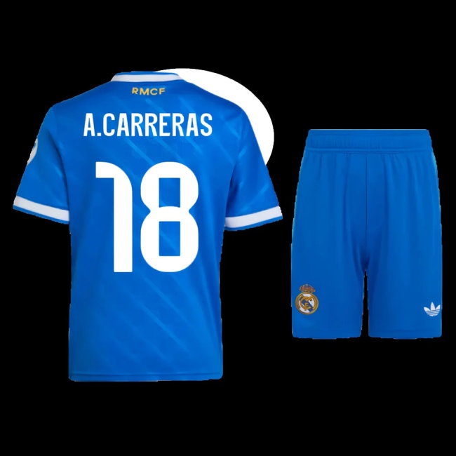 2025-2026 Real Madrid Third Mini Kit (A.Carreras 18) — Buy Now