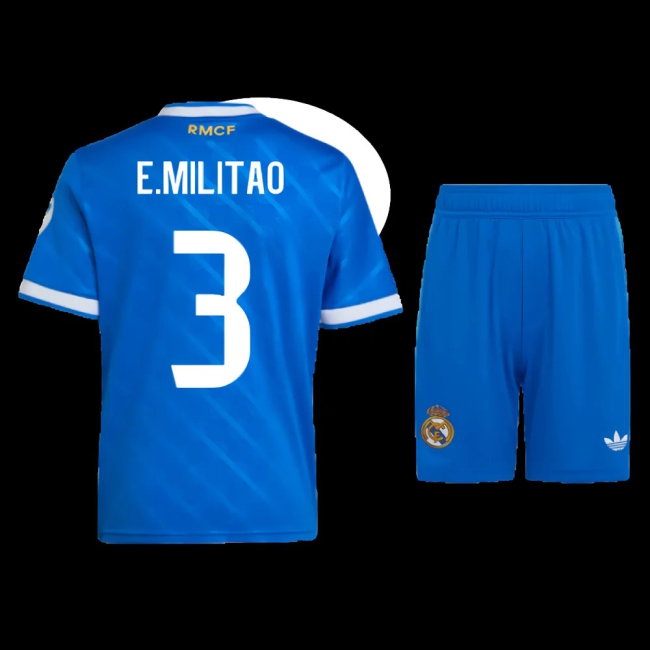 2025-2026 Real Madrid Third Mini Kit (E.Militao 3) — Shop Now