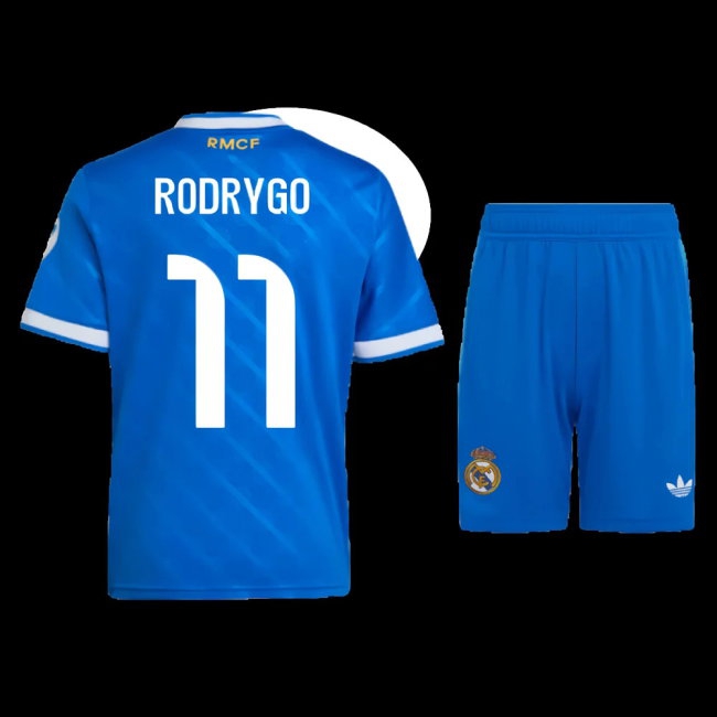 2025-2026 Real Madrid Third Mini Kit (Rodrygo 11) — Buy Online
