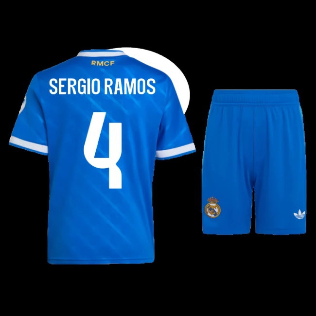 2025-2026 Real Madrid Third Mini Kit (Sergio Ramos 4) — Shop Now