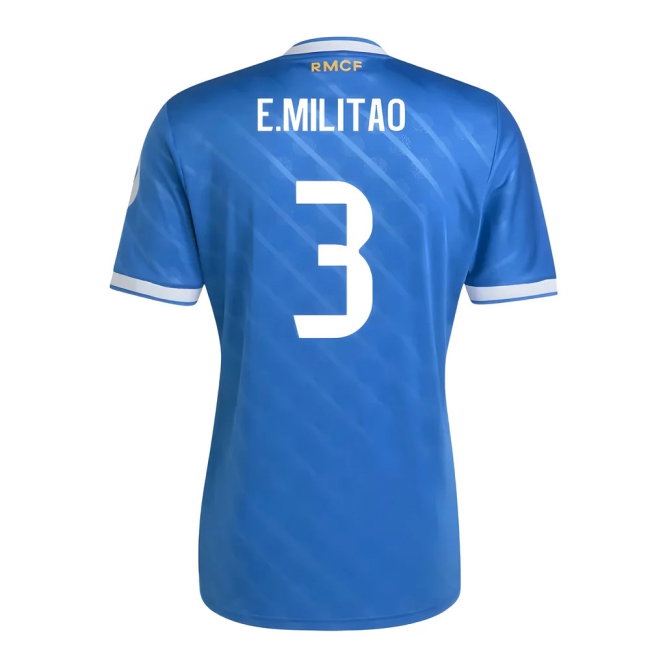 2025-2026 Real Madrid Third Shirt (E.Militao 3) — Shop Now