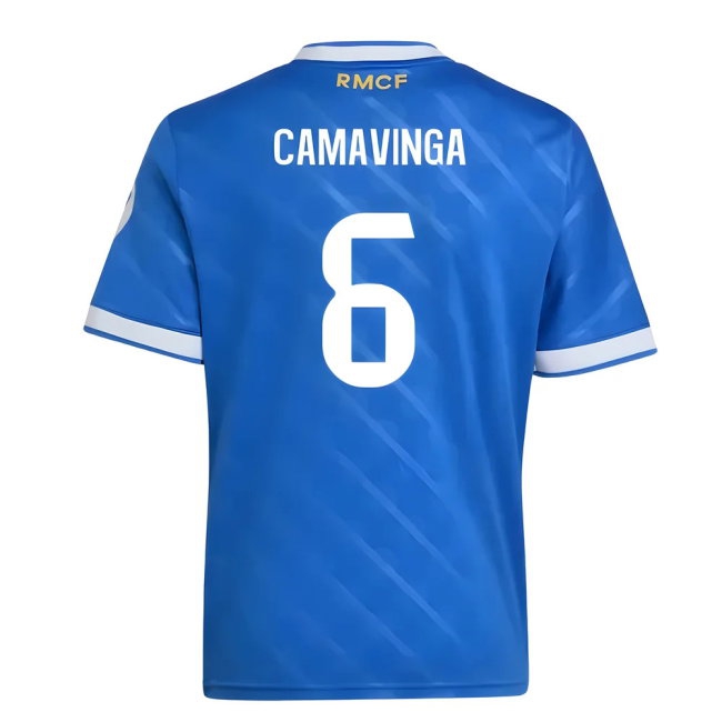 2025-2026 Real Madrid Third Shirt (Kids) (Camavinga 6) — Buy Now