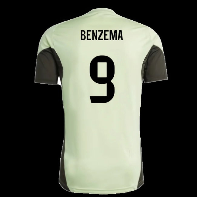 2025-2026 Real Madrid Training Jersey (Almost Lime) (Benzema 9) — Shop Online