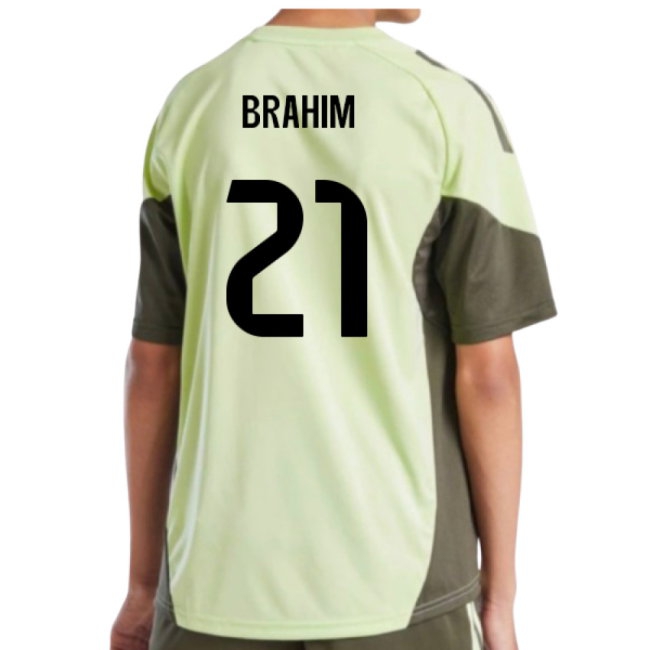 2025-2026 Real Madrid Training Jersey (Almost Lime) - Kids (Brahim 21) — Buy Online