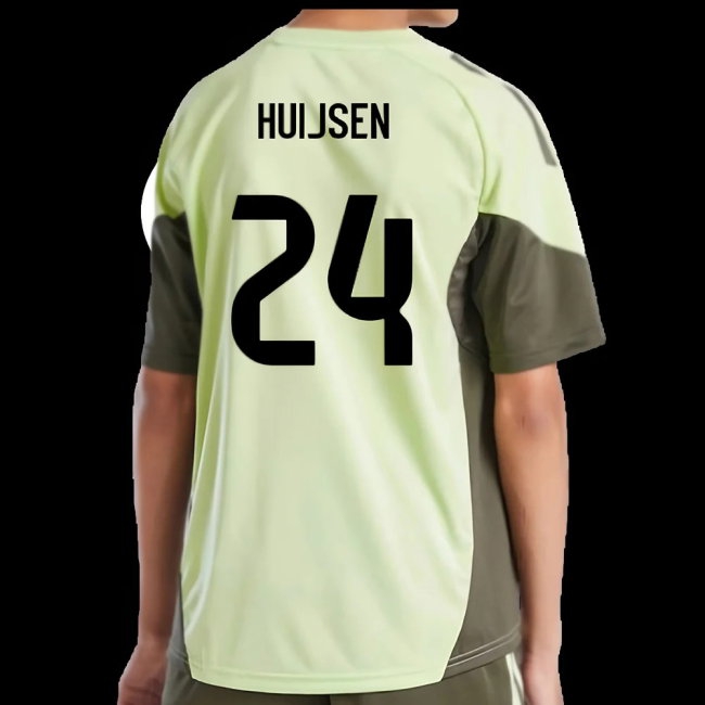 2025-2026 Real Madrid Training Jersey (Almost Lime) - Kids (Huijsen 24) — Shop Now