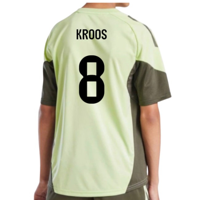2025-2026 Real Madrid Training Jersey (Almost Lime) - Kids (Kroos 8) — Buy Now