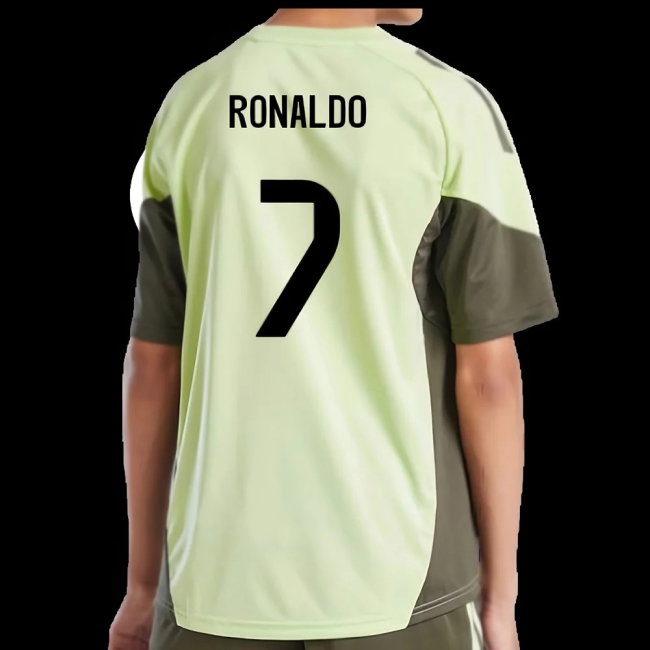 2025-2026 Real Madrid Training Jersey (Almost Lime) - Kids (Ronaldo 7) — Buy Online