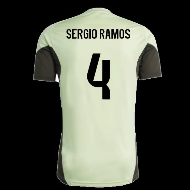 2025-2026 Real Madrid Training Jersey (Almost Lime) (Sergio Ramos 4) — Shop Now