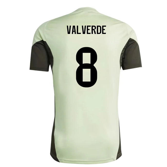 2025-2026 Real Madrid Training Jersey (Almost Lime) (Valverde 8) — Shop Online