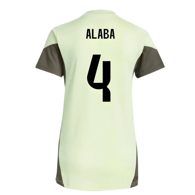 2025-2026 Real Madrid Training Jersey (Almost Lime) - Womens (Alaba 4) — Buy Now