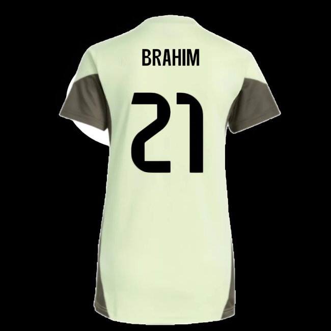 2025-2026 Real Madrid Training Jersey (Almost Lime) - Womens (Brahim 21) — Buy Online