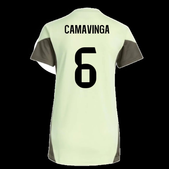 2025-2026 Real Madrid Training Jersey (Almost Lime) - Womens (Camavinga 6) — Shop Online
