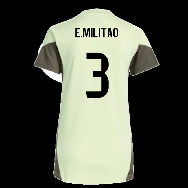 2025-2026 Real Madrid Training Jersey (Almost Lime) - Womens (E.Militao 3) — Buy Now