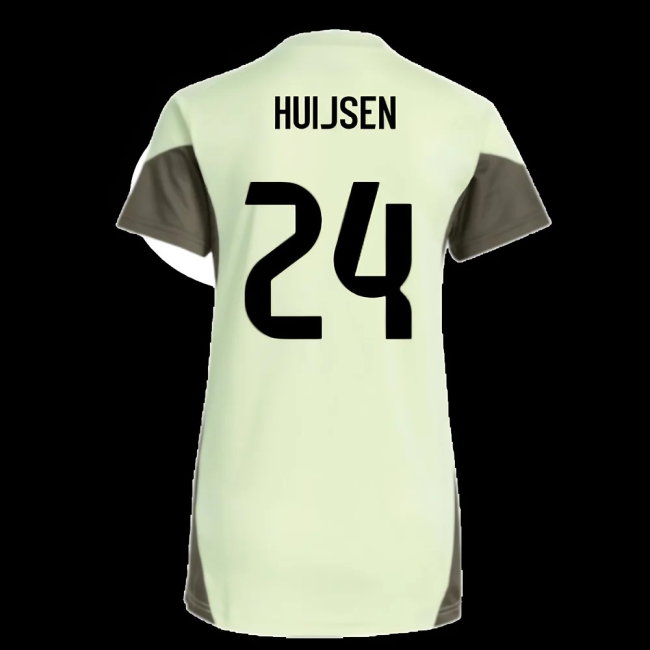 2025-2026 Real Madrid Training Jersey (Almost Lime) - Womens (Huijsen 24) — Shop Online
