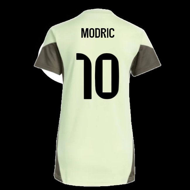2025-2026 Real Madrid Training Jersey (Almost Lime) - Womens (Modric 10) — Shop Online